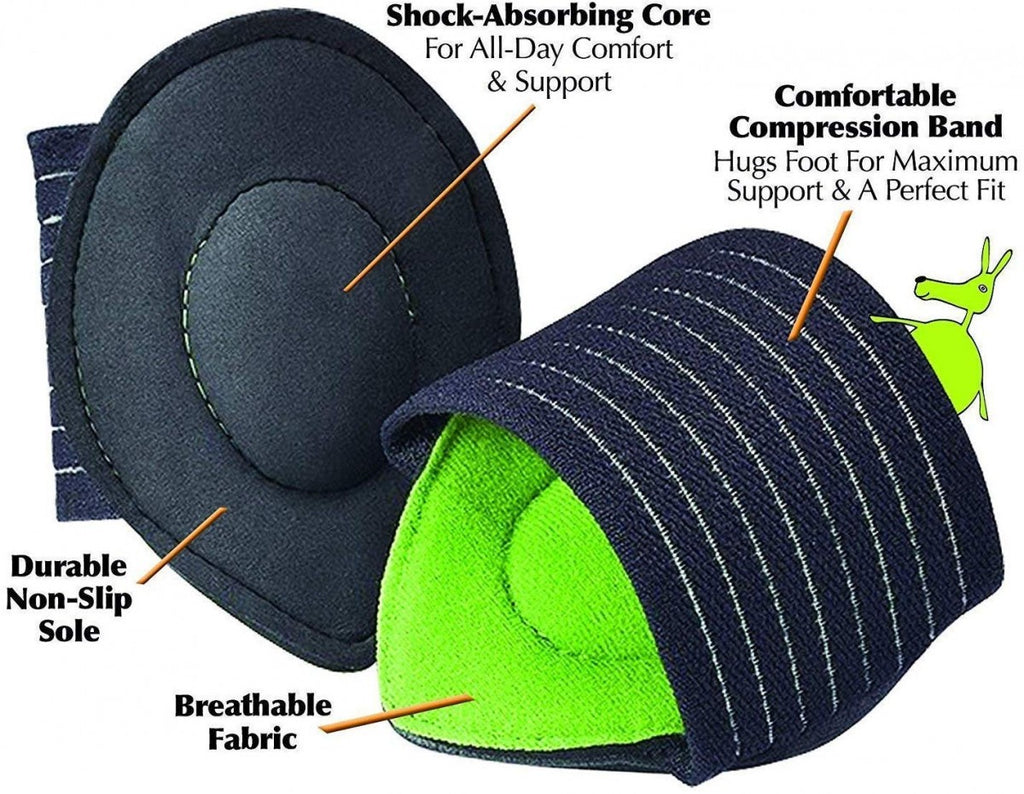 1 Pair Foot Support Strutz Cushioned Arch Helps Decrease Plantar Fasciitis Pain and OTG Adapter