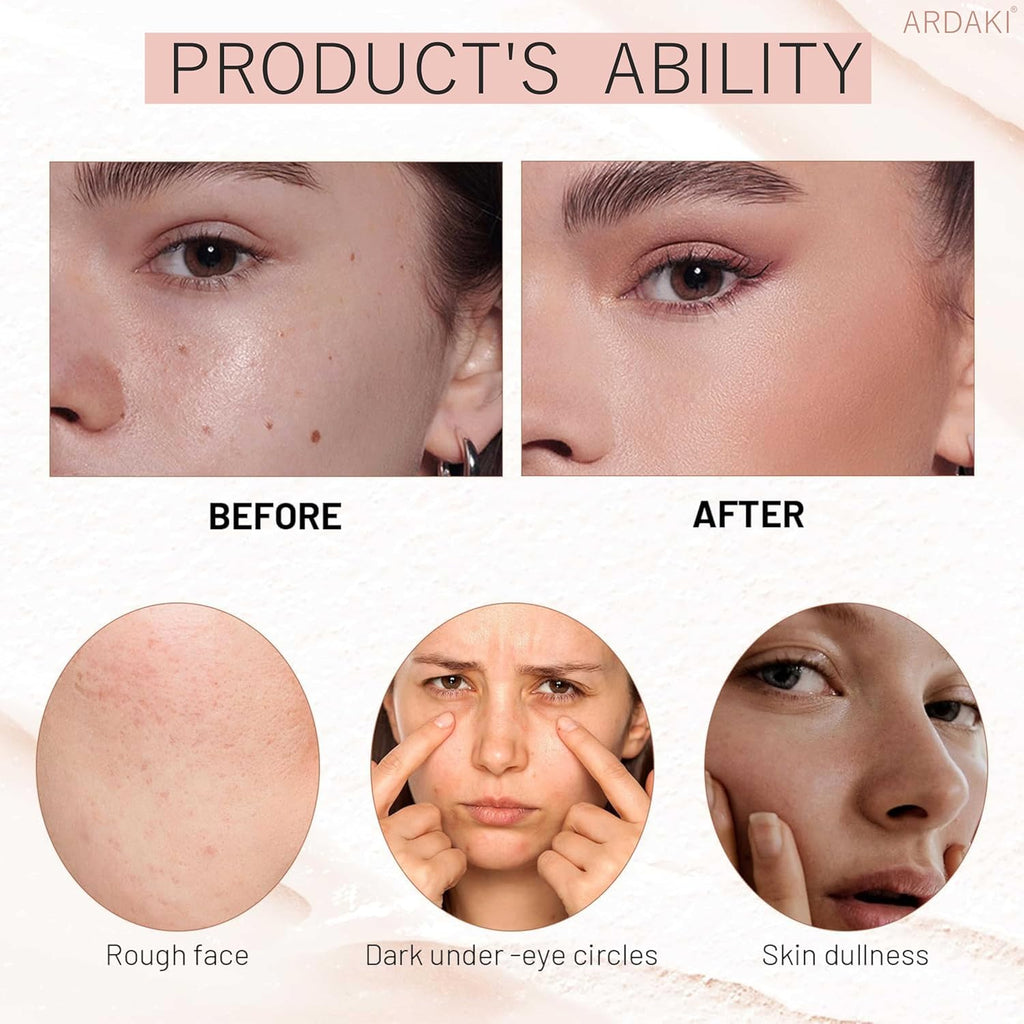 Foundation for Women 2 in 1 Foundation Stick with Built in Brush, Cream Foundation for Women, Makeup Long Lasting Foundations Concealers, Blendable & Lightweight Face Makeup (Natural, 1 PCS)