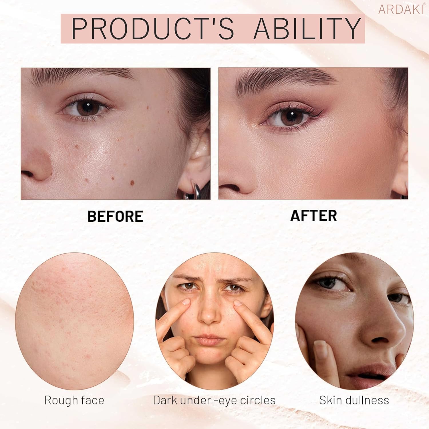 Foundation for Women 2 in 1 Foundation Stick with Built in Brush, Cream Foundation for Women, Makeup Long Lasting Foundations Concealers, Blendable & Lightweight Face Makeup (Natural, 1 PCS)