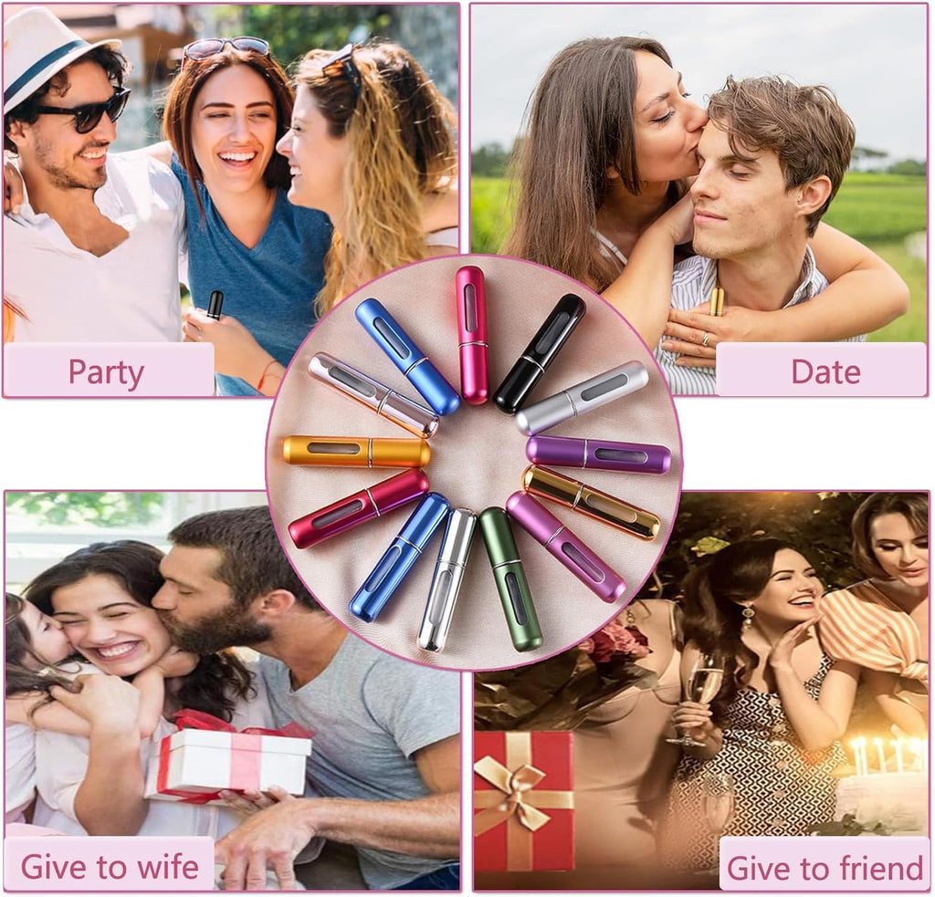 4pc- perfume refill bottle | perfume refiller | perfumebottle refill |perfume atomizer refillable |Portable empty Travel Perfume Mini Spray Bottles | Refill Perfume Bottle