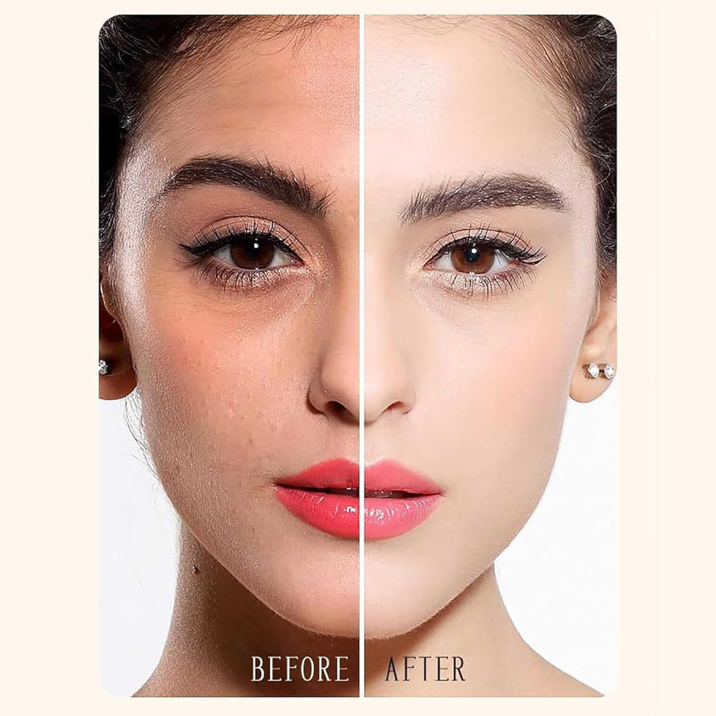 Foundation for Women 2 in 1 Foundation Stick with Built in Brush, Cream Foundation for Women, Makeup Long Lasting Foundations Concealers, Blendable & Lightweight Face Makeup (Natural, 1 PCS)