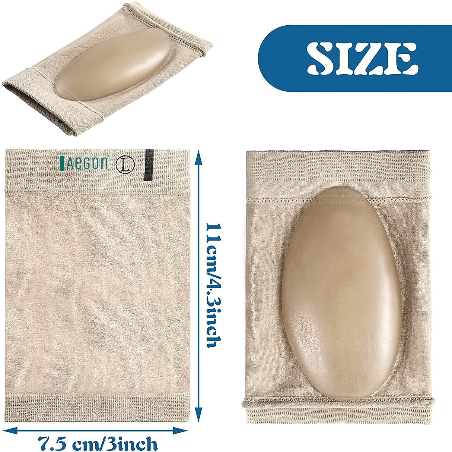 Flat Foot Arch Support for Men & Women | Medial Arch Support for Flat Feet Correction Sleeve with Cushion | Plantar Fasciitis Leg Foot Pain Relief Product | Foot Care for Orthopedic Shoes Slippers, Free Size - 1 Pair