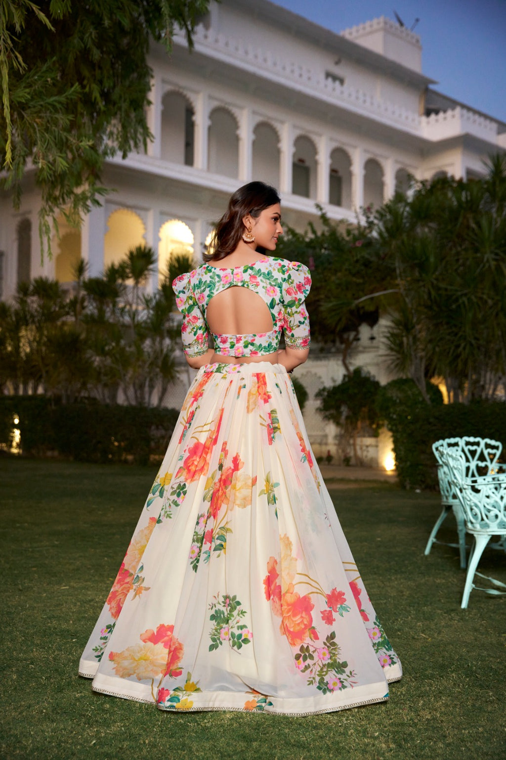 Lehenga Choli - Celebrate the Season in Style: Floral Print Georgette Lehengas That Capture the Essence of Nature
