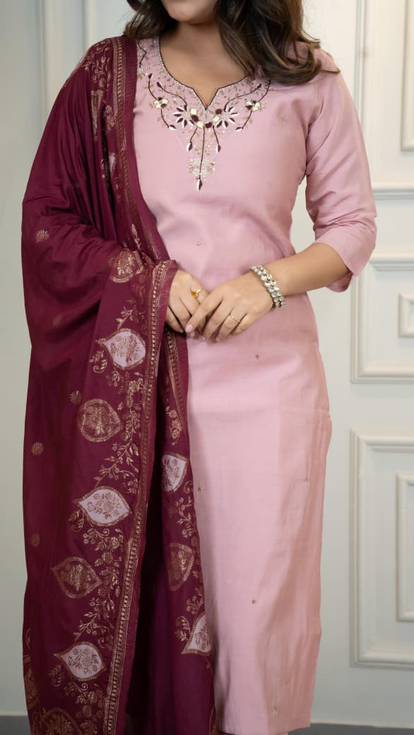 Trend Setter Designer Kurti Pent Dupatta Set