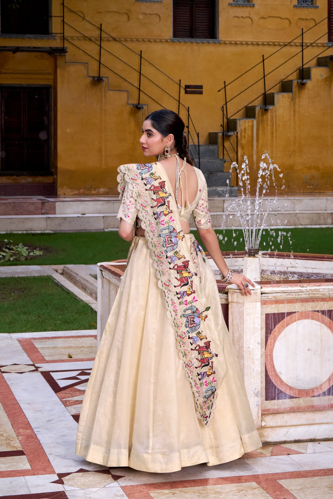 Off White Raspberry Lehenga Choli Brings Together The Magic Of Tradition And The Joy Of Celebration In One Gorgeous Outfit