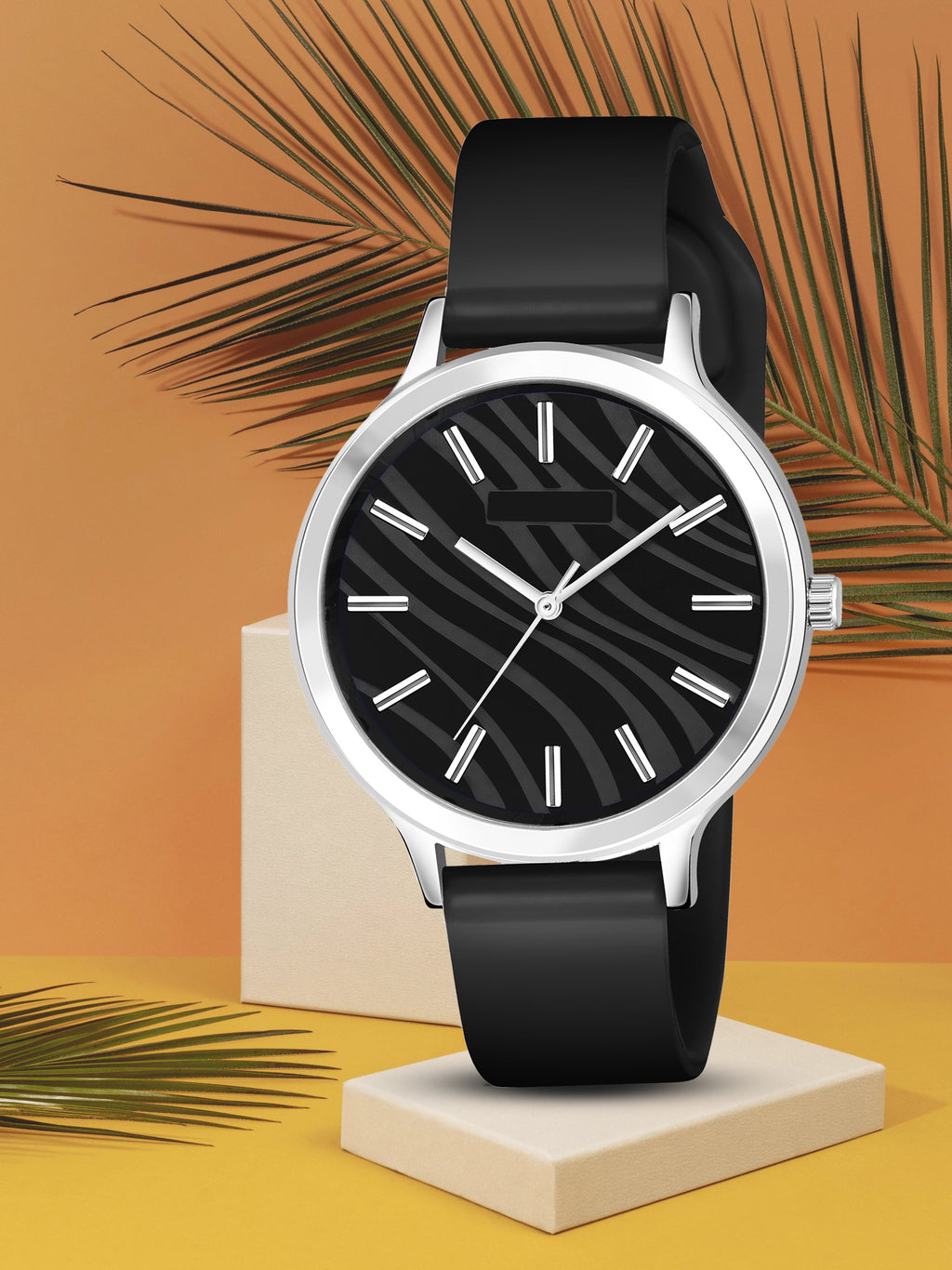 LOREM Luxurious Stylish Designer Dial-Silicone Strap Analogue Watch for Women