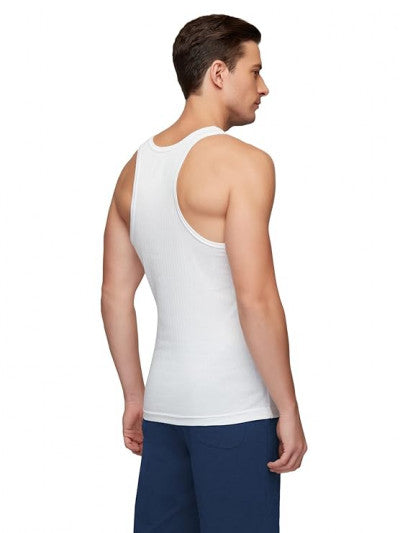 Men's Cotton Round Neck Regular Fit Solid Vest, Premium Sleeveless Ultra Soft Innerwear, Men Vest - (Pack of 2)