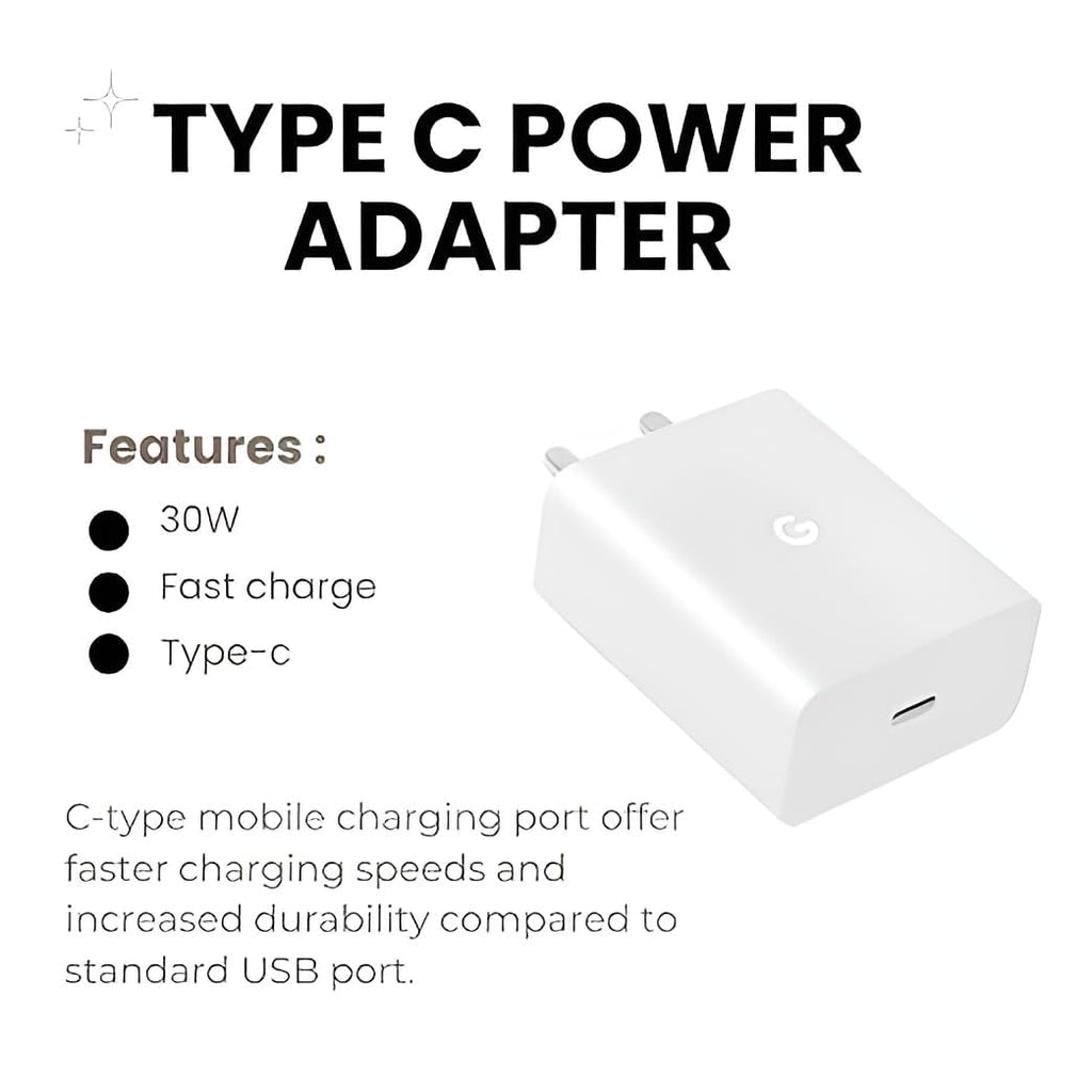 Google 30W – 5A ,USB-C,Power Adaptor for Google devices (White)