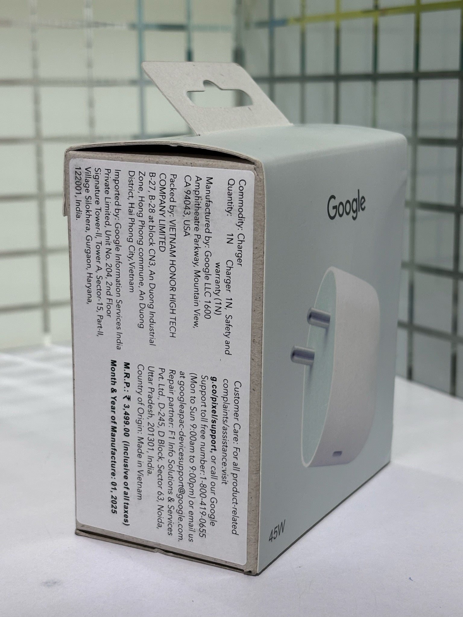 Google 45W USB-C Power Charger