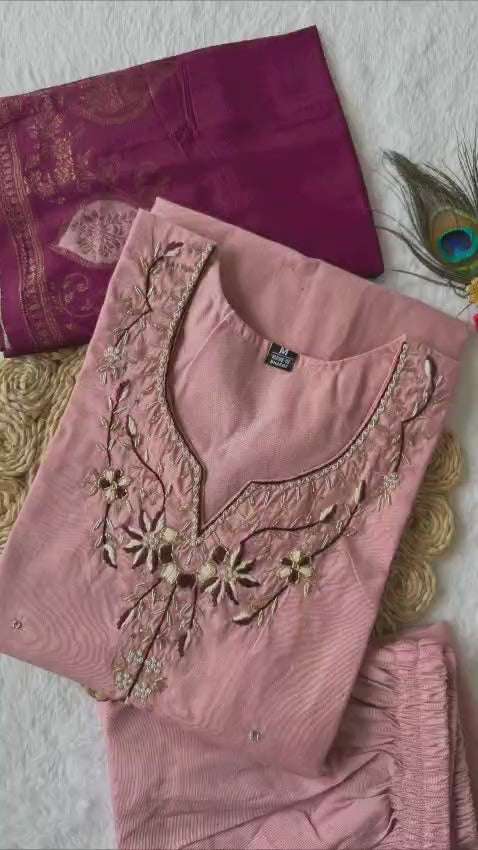 Trend Setter Designer Kurti Pent Dupatta Set