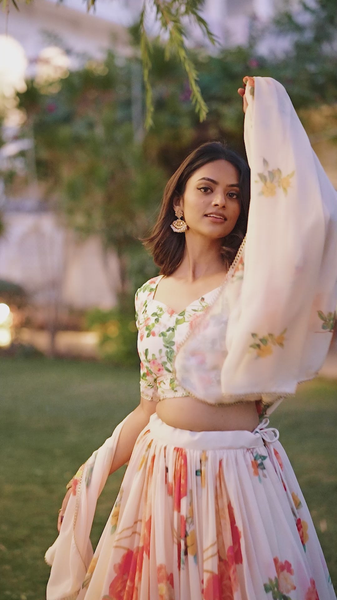 Lehenga Choli - Celebrate the Season in Style: Floral Print Georgette Lehengas That Capture the Essence of Nature