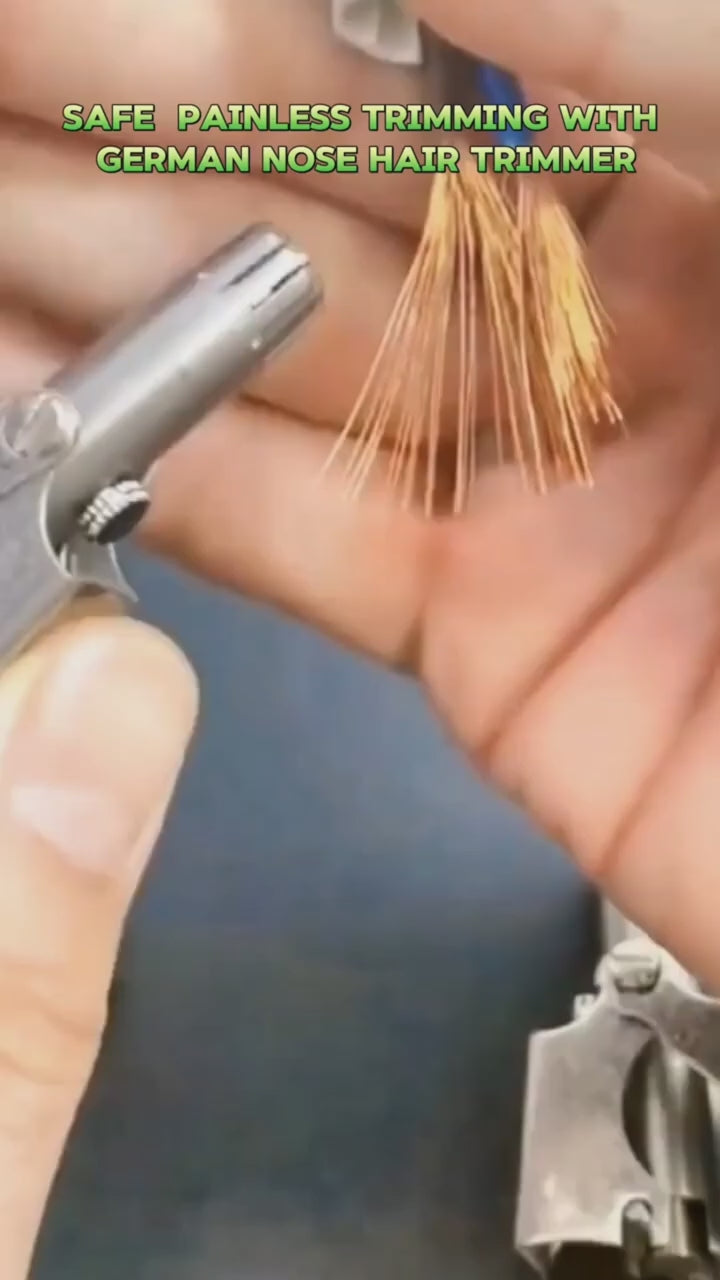 Manual Nose Trimmer Nasal Hair Trimmer For Men Mini Portable Nose Hair Cutter Painless Waterproof Steel Nose Hair Remover For Women (1 Pc,Not Electric)